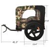 Camouflage Foldable Bicycle Trailer Bike Trailer for Camping Pet Dog Cat Luggage Carry